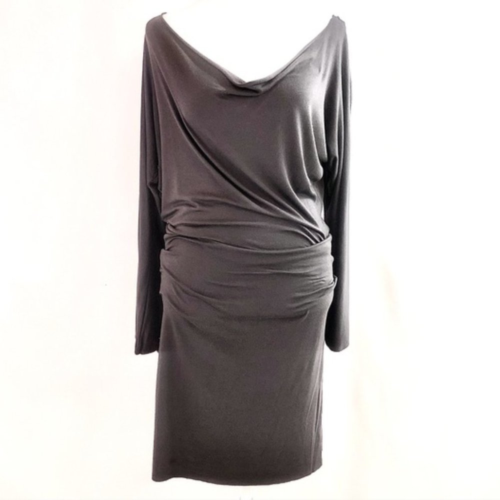 Vintage Rachel Pally Jessica Simpson Dolman Jersey Kimono Dress in Gray, Small